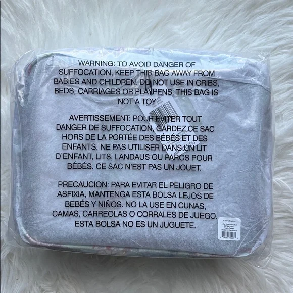 🆕VERA BRADLEY Toasty Teddies 4pc Cosmetic Set Zipper Travel Organization Storage - Picture 8 of 8